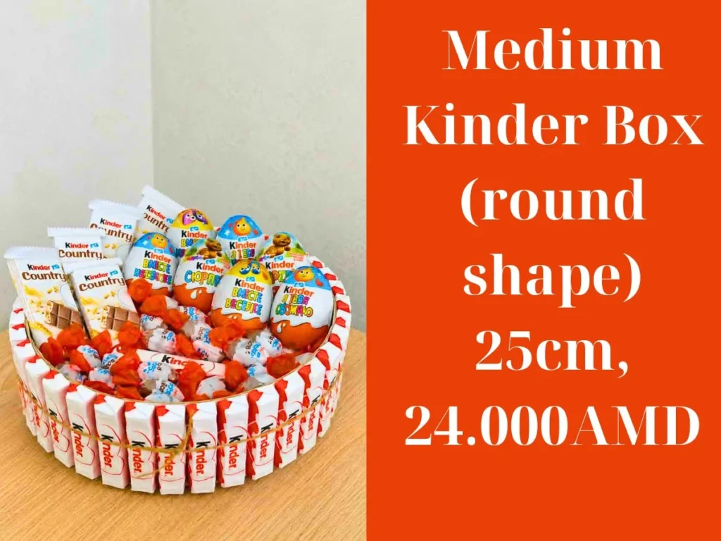 Kinder gift boxes for birthdays and events abovyan ,yerevan ,Armenia