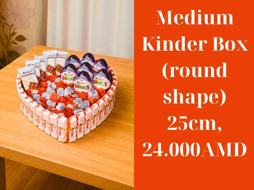 Kinder gift boxes for birthdays and events abovyan ,yerevan ,Armenia